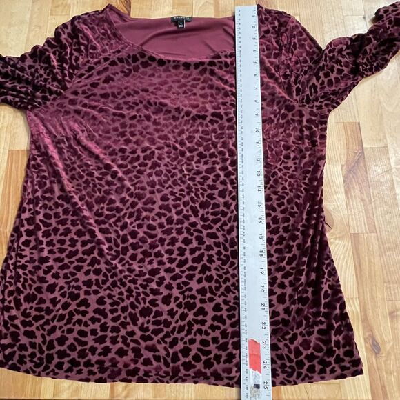Talbots Top‎ Leopard Animal Print Long Sleeve Pullover Womens L - Picture 6 of 7